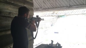 АКС74 с коллиматорным прицелом. Отдача АК-74 калиматор