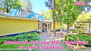 Анапский зоопарк Мир животных. Контактный зоопарк в Анапе на улице Горького, дом 1Б. 8 июня 2023 г.
