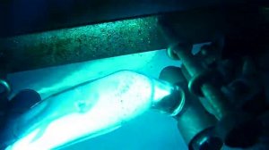 Раритетная дуговая ртутная лампа от HANAU. Запуск и прогрев.