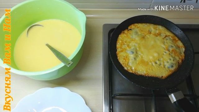 БЛИНЫ НА МОЛОКЕ И КИПЯТКЕ//ТОНКИЕ//ЗАВАРНЫЕ//PANCAKES WITH MILK AND BOILING WATER / / CUSTARD// смотреть онлайн
