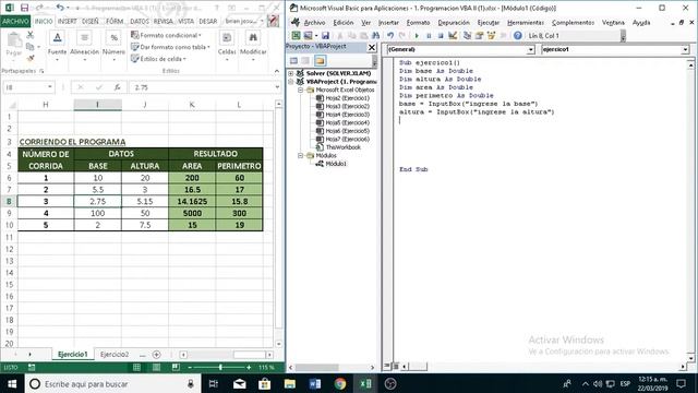 Programacion en Excel con Visual Basic ejercicio fácil смотреть онлайн
