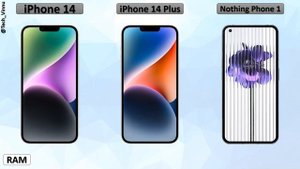 iPhone 14 vs Nothing Phone 1 vs iPhone 14 Plus - Comparison