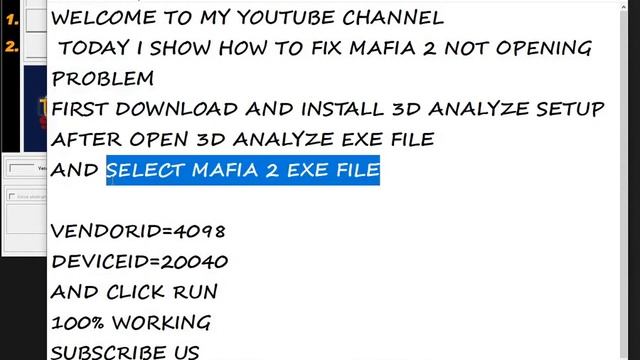 how to fix mafia 2 not opeaning problem смотреть онлайн