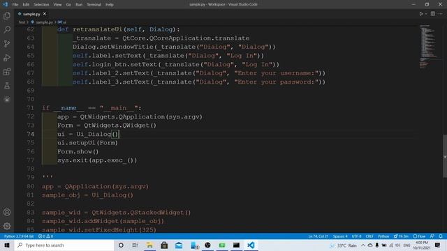 Simple Login Window Creation using PyQt5 and Qt Designer - Part II | Techverse | Python | தமிழ் смотреть онлайн