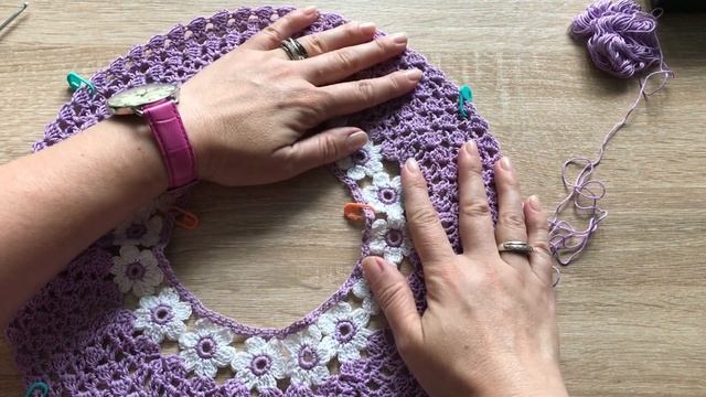 Ошибки при вязании круглой кокетки крючком