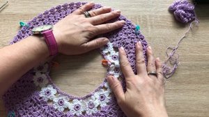 Ошибки при вязании круглой кокетки крючком