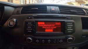 How to Enable or Disable Bluetooth in Car Radio in Kia Rio III ( 2011 – 2016 )