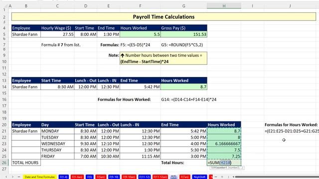 Date & Time Formulas & Functions in Excel Worksheet and Power Query - 365 MECS 05