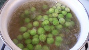 Теплый салат с куриной печенью