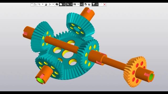 Модель реверс - редуктор в Компасе 3D смотреть онлайн
