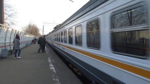 Электропоезд ЭД4М-0492 ЦППК станция Обнинское 7.04.2019