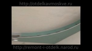 Круг на потолке из гипсокартона. Circle on plasterboard ceiling