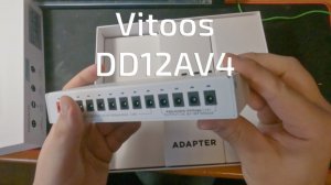 Обзор Vitoos DD12AV4 фирменного китайский блок питания | Установка в Rockboard by Warwick 4.2