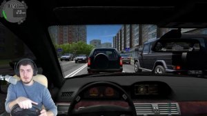 РАБОТАЮ ВОДИТЕЛЕМ в City Car Driving + РУЛЬ