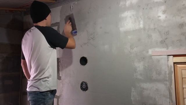 Штукатурка в стиле лофт, отделка бани