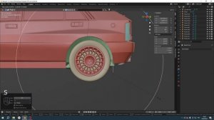 Создаём автомобиль в blender. 3д моделирование. Часть 12. Шины