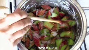 Ревень. Цукаты из ревеня.