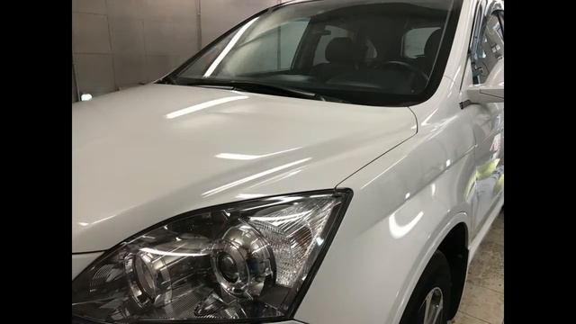 Полировка Honda CRV с нанесением защитного керамического покрытия смотреть онлайн