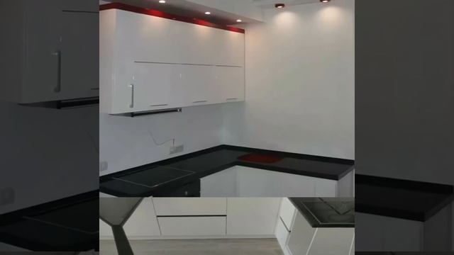 Идеи белой кухни с чёрной столешницей смотреть онлайн