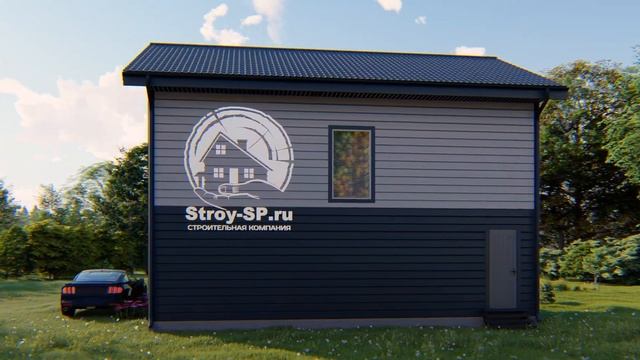 «Надежда» Скандинавский проект двухэтажного каркасного дома 10х8 для ПМЖ ЛЮКС 10 на 8 10*8 смотреть онлайн