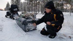 Сани волокуши для снегохода с жёсткой крышкой KTZ EXPEDITION  Опыт эксплуатации  жестокие испытания