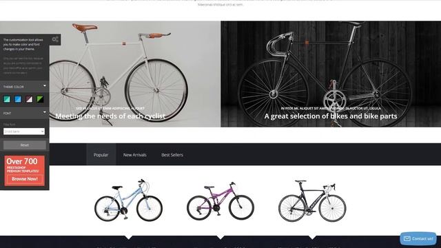 Bike Store PrestaShop Theme by WT Website Template - 53311
