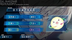 Сделал 1 Промах в очень глупом моменте