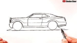 Как нарисовать Роллс Ройс | Рисование | car drawing