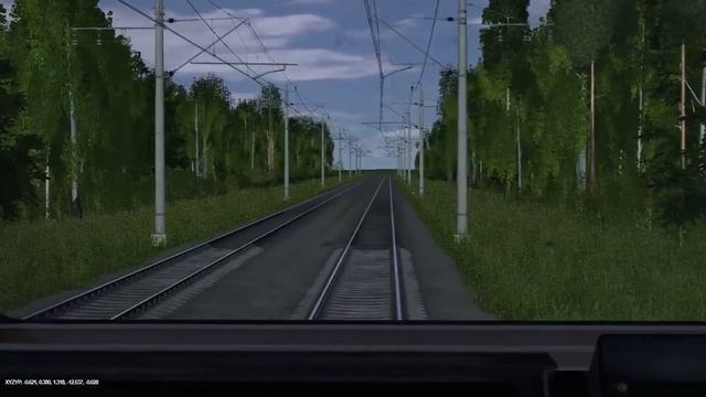 Trainz 12 - поездка от Волховстроя до Тихвина в электропоезде ЭТ2М-045 смотреть онлайн