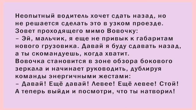 Вовочка грубит водителю Новые Анекдоты от Василича смотреть онлайн