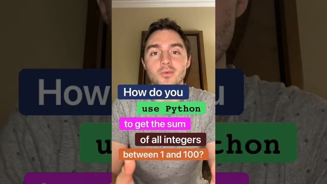 Quick quiz - sum of ints between 1 and ?! ??? #learntocode #beginner #coding #python