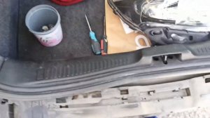 Renault Clio Как снять задний бампер + датчики парковки Рено Клио 2005 - 2009