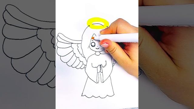 Как нарисовать ангела. Рисуем Ангела. Draw angel. Angel. Ангел рисуем. смотреть онлайн