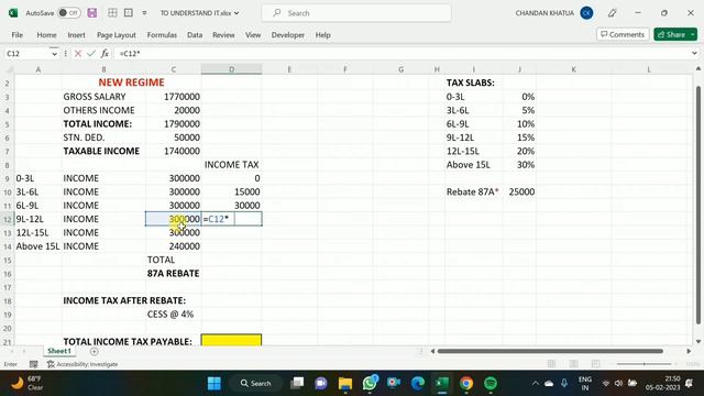 Income Tax 2023 24 FY Calculation | Learn the Process of Income Tax Calculation 2023 24 by Mannualy смотреть онлайн