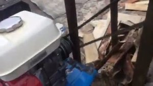 Пилим дрова мотоблоком