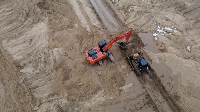 Деревня Болотское Карьер Зима | Village Bolotskoe Quarry - DJI MAVIC AIR 2 4K смотреть онлайн