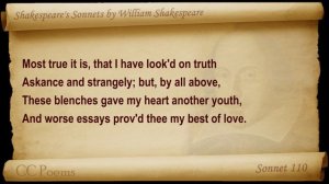 Sonnet 110 by William Shakespeare