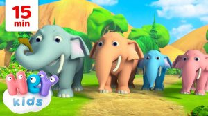 Gli Elefanti !  | Animali per Bambini | HeyKids Italiano - Canzoni Per Bambini