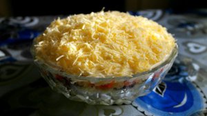 Нежный, ПОСТНЫЙ САЛАТ с грибами