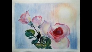Картины Акварелью Купить у художника: Портреты Цветов,Розы. Акварельная Живопись Работы