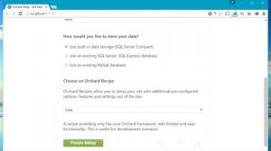 Installing Orchard CMS : Orchard Beginner