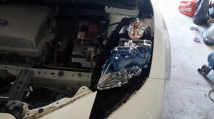 №3.2  Nissan Leaf AZE0 Нормальная доработка японских LED фар, или как снять фару не снимая бампера