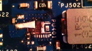 Замена выгоревшого чипа на материнской плате ноутбука