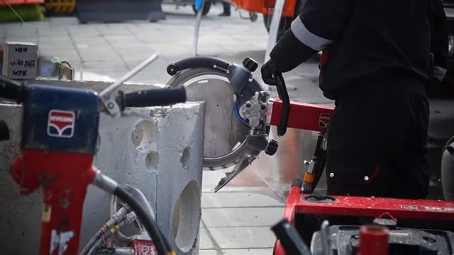 Алмазная резка железобетона кольцерез HYCON смотреть онлайн