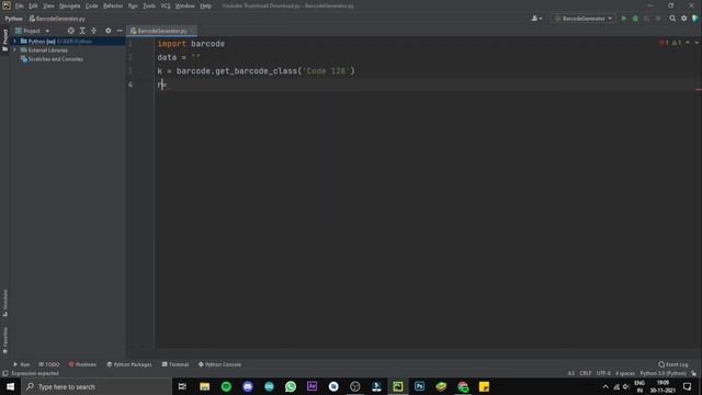 Generate BARCODE using Python in Tamil | #Python_in_tamil | #Python | #tamil смотреть онлайн