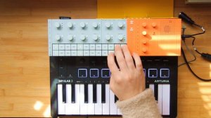 YAMAHA SEQTRAK,Arturia MINILAB3 JAM realtime recordings 28/1/24 13:30 beat making
