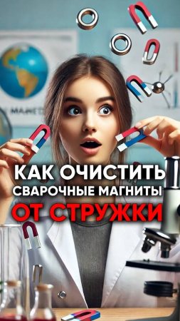 🧲⚡️ Как очистить сварочные магниты от стружки ?