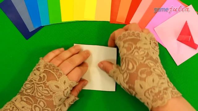 Оригами Радуга ❤️ Модульное кольцо из бумаги смотреть онлайн