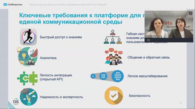 Переход в единую коммуникационную среду с системой управления знаниями Plus7 MayaK