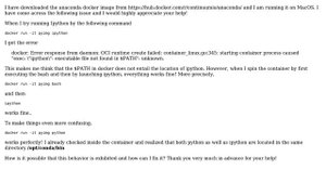 docker: Error response from daemon: OCI runtime create failed: container_linux.go:345